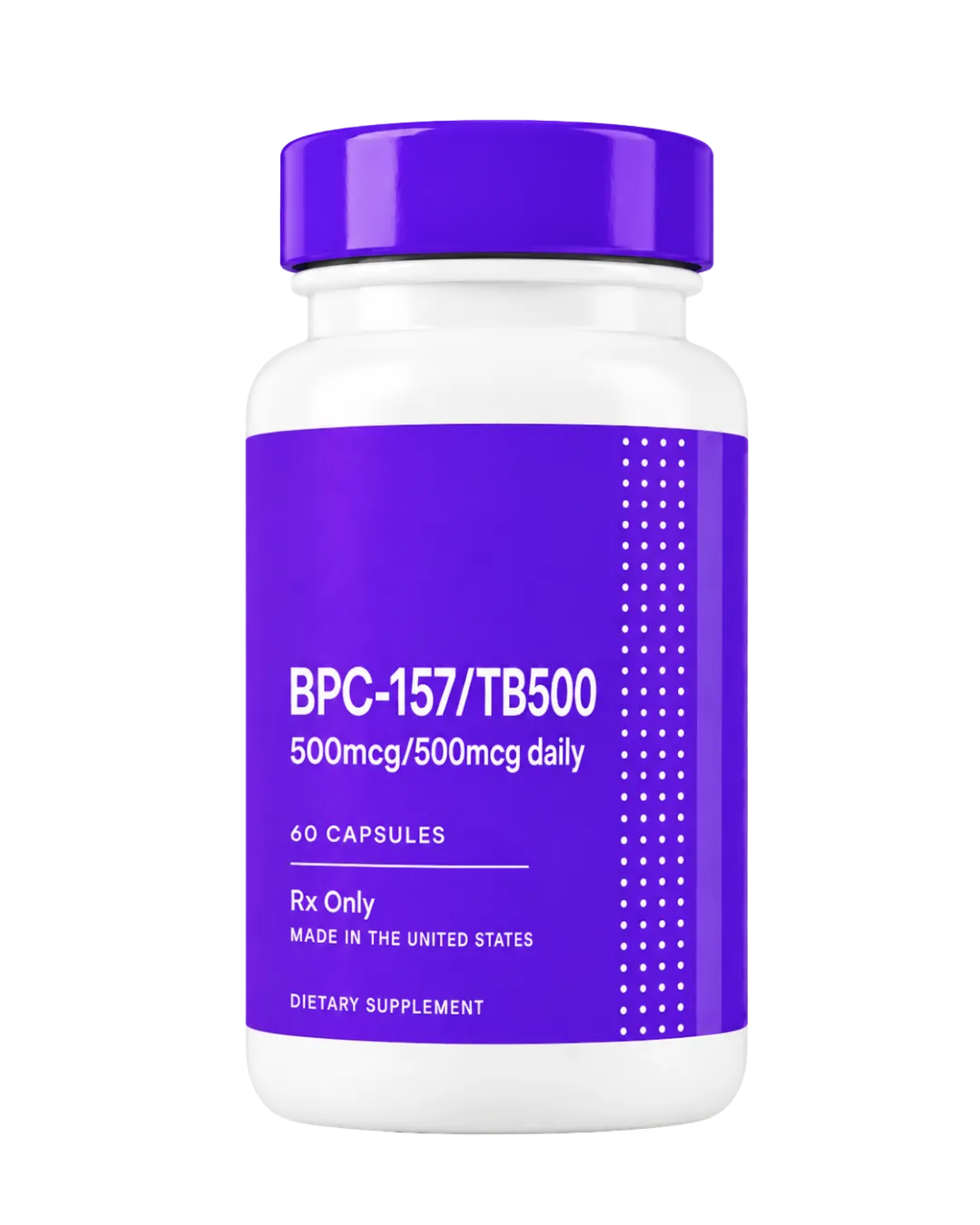 BPC-157/TB-500 capsule bottle, BF Labs product photo